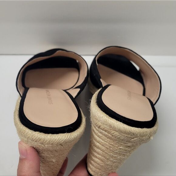 Stuart Weitzman Black Suede Wedges - Picture 7 of 10